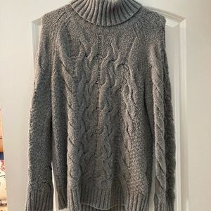Land’s End Cable Knit Cozy Turtleneck Sweater